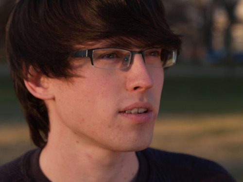 a photograph of Joe Hills staring into the distance